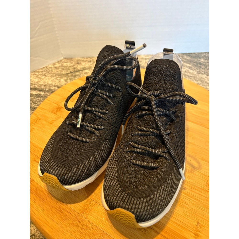 Native Apollo 2.0 Mens Black Knit Sneakers Lightweight Breathable Shoes Size 7